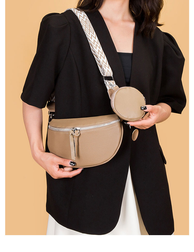 Whatna 牛 革 2セット ミニ ショルダーバッグ レディース 斜めがけボディ胸バッグ 小銭入れ付 小さめ 本 革 厚手 レザー軽量 ショルダー 肩掛け ミニバッグ 女性 通勤 旅行 バッグ スマホポーチ 99074-8