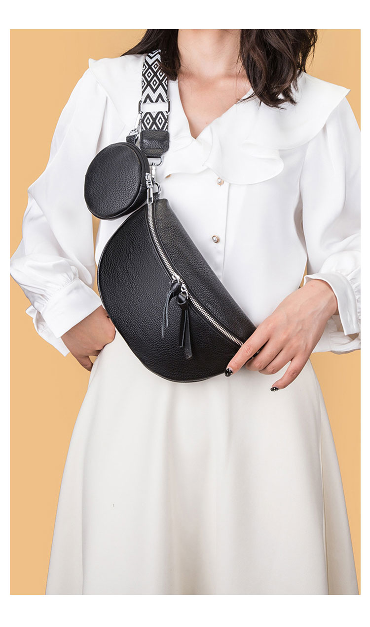 Whatna 牛 革 2セット ミニ ショルダーバッグ レディース 斜めがけボディ胸バッグ 小銭入れ付 小さめ 本 革 厚手 レザー軽量 ショルダー 肩掛け ミニバッグ 女性 通勤 旅行 バッグ スマホポーチ 99074-5