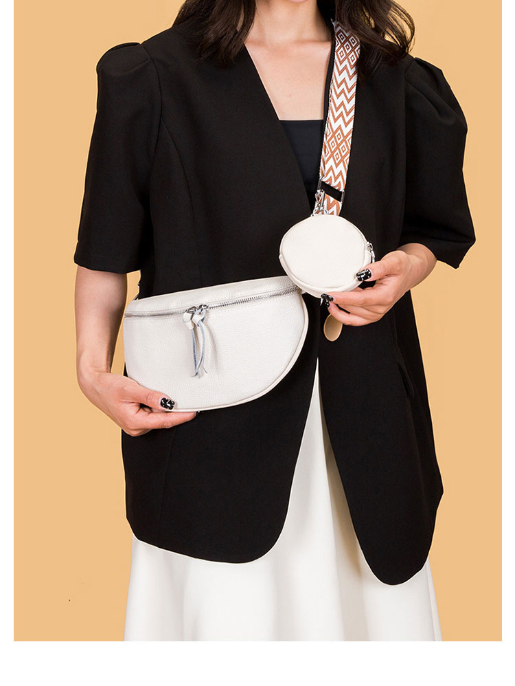 Whatna 牛 革 2セット ミニ ショルダーバッグ レディース 斜めがけボディ胸バッグ 小銭入れ付 小さめ 本 革 厚手 レザー軽量 ショルダー 肩掛け ミニバッグ 女性 通勤 旅行 バッグ スマホポーチ 99074-7