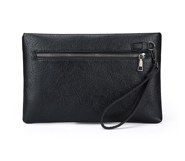 Whatna  セカンドバッグ メンズ クラッチ バッグ pu レザー手持ちバッグ 手提げバッグ 化粧バッグフォーマル 結婚式 葬式 冠婚葬祭 パーティー バッグ-4