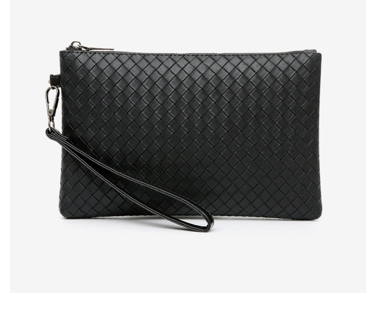 Whatna  セカンドバッグ メンズ クラッチ バッグ pu レザー手持ちバッグ 手提げバッグ 化粧バッグフォーマル 結婚式 葬式 冠婚葬祭 パーティー バッグ-4