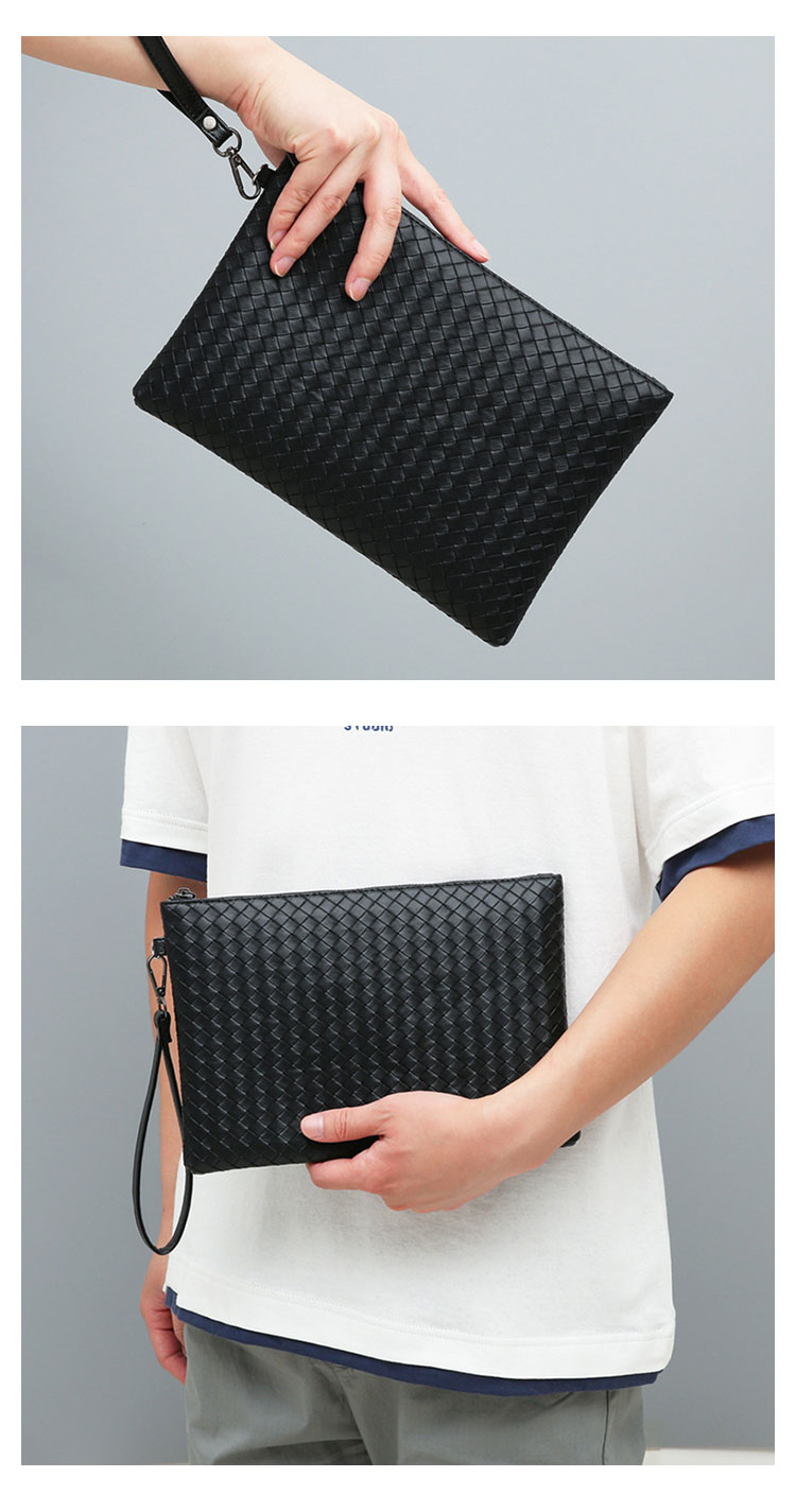 Whatna  セカンドバッグ メンズ クラッチ バッグ pu レザー手持ちバッグ 手提げバッグ 化粧バッグフォーマル 結婚式 葬式 冠婚葬祭 パーティー バッグ-10