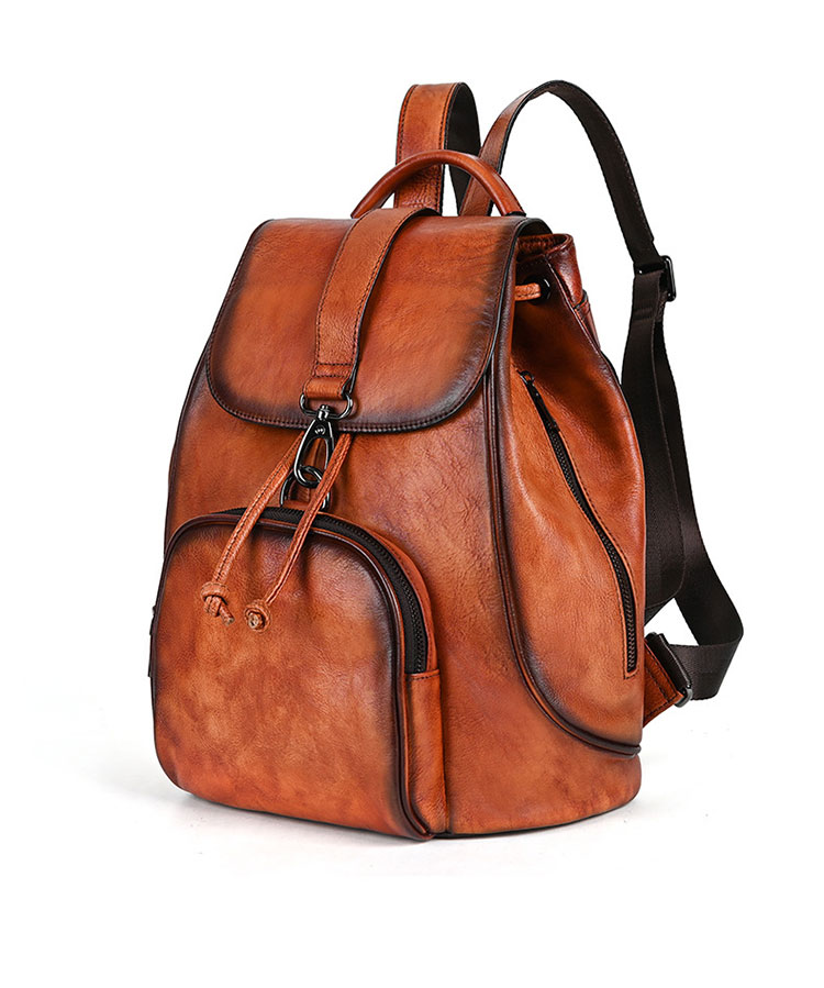 Whatna アンティーク風合い鞣し天 然 牛革ビジネスバッグメンズバッグ 手提げ・リュックの2WAY厚 手 本革 レザー15インチpc収納可 旅行 出張用 通勤 通学 就活 面接 バッグ かばん 男性用 2070-3