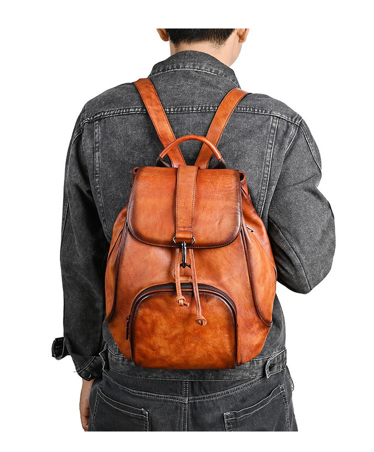 Whatna アンティーク風合い鞣し天 然 牛革ビジネスバッグメンズバッグ 手提げ・リュックの2WAY厚 手 本革 レザー15インチpc収納可 旅行 出張用 通勤 通学 就活 面接 バッグ かばん 男性用 2070-9