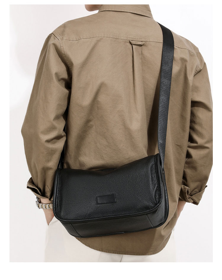 Whatna 天然 牛 革 ワンショルダーバッグ メンズ 斜め掛け ボディバッグ 胸バッグ 本 革 メッセンジャーバッグ 横型 ipad 10.5収納可 肩掛け 通勤 通学 斜めがけバッグ 防水 バッグ 自転車 かばん男性用 4990-9