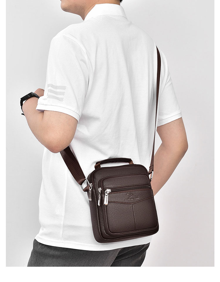 Whatna ワンショルダー メンズ  バッグ  3way クラッチ ショルダー斜め掛け ボディバッグ 胸バッグ 肩掛けバッグ 手提げバッグ 手持げバッグ 小さい 厚手 レザー 縦型 結婚式 バッグ ビジネス フォーマル 冠婚葬祭 バッグ  3014-12