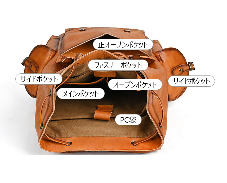 Whatna 2way 牛革ショルダーバッグ メンズ 本革 斜め掛け 手提げ