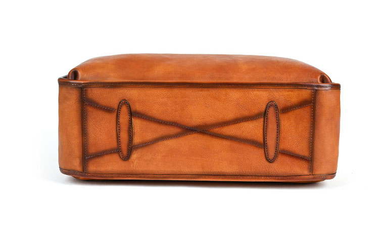 Whatna アンティーク風合い鞣し天 然 牛革 ビジネスバッグメンズ 2way ショルダー 手提げバッグブリーフケース16インチPC対応 旅行 出張 通勤 通学 就活 面接 バッグ かばん 男性用WX8639-4