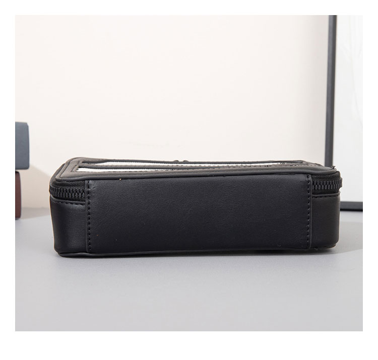 Whatna 革 ワンショルダーバッグ メンズ 斜め掛け ボディバッグ 胸バッグ 厚手 PUレザー メッセンジャーバッグ 横型 ipad Mini収納可 肩掛け 通勤 通学 斜めがけバッグ 防水 バッグ 自転車 かばん男性用-2