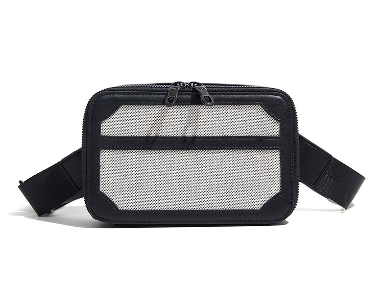 Whatna 革 ワンショルダーバッグ メンズ 斜め掛け ボディバッグ 胸バッグ 厚手 PUレザー メッセンジャーバッグ 横型 ipad Mini収納可 肩掛け 通勤 通学 斜めがけバッグ 防水 バッグ 自転車 かばん男性用-1