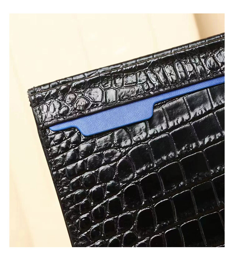 Whatna ワニ革 セカンドバッグ メンズ バッグ クラッチ バッグ 小さい カード入れ  小銭入れ お札入れクロコダイル革 結婚式 バッグ フォーマル ビジネス 冠婚葬祭 バッグ 男性用 紳士用 805-5
