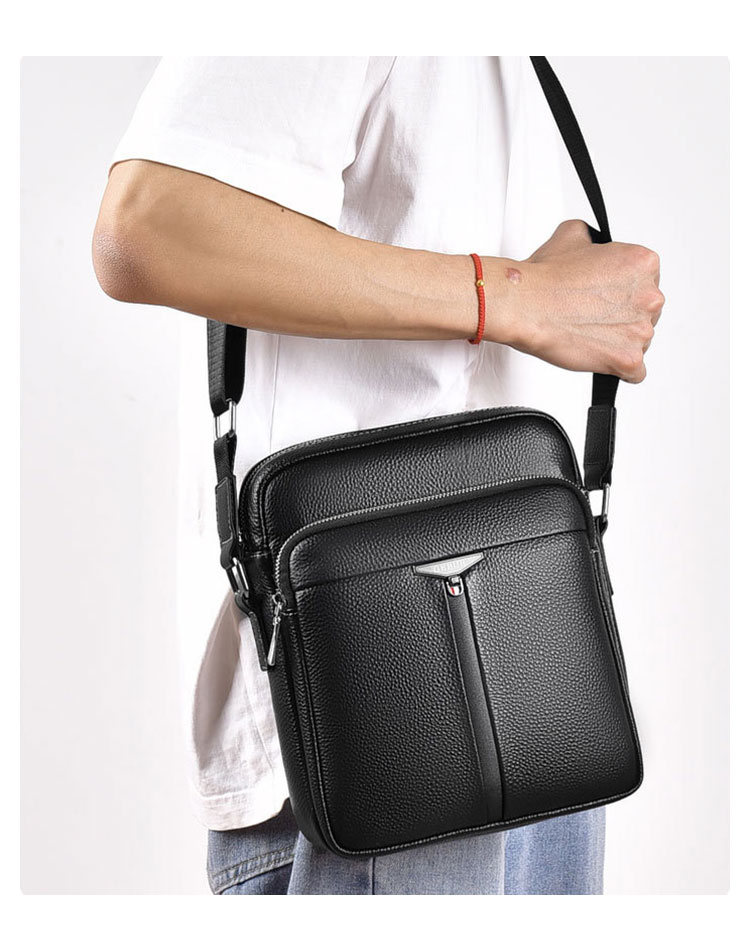 Whatna 2way 天 然 牛革 ショルダーバッグ メンズ 斜め掛けボディバッグ胸バッグipad 9.7 収納可 縦型 メンズ ビジネス かばん 小さめメッセンジャーバッグ カジュアル フォーマル 通学 通勤 結婚式 肩掛けバッグ 自転車かばん 616 617-4