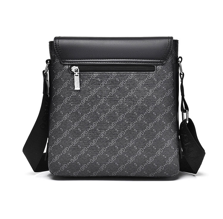 Whatna  斜めがけ ボディバッグ ワンショルダーバッグ メンズかばん 斜めがけ 肩掛けバッグメッセンジャーバッグ シンプル カジュアル ワンショルダーボディバッグPUレザ ー A4  B5 ipad Air 13.3 収納可-4