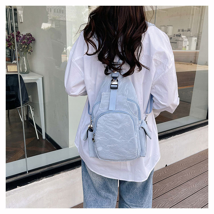 Whatna ワンショルダーバッグ メンズ レディース 3Wayリュックバック ボディバッグ 胸バッグ ショルダーバッグ 肩掛けバッグ マザーズバッグ 左右付け替え可能 軽量 大容量 A4サイズ収納可-6