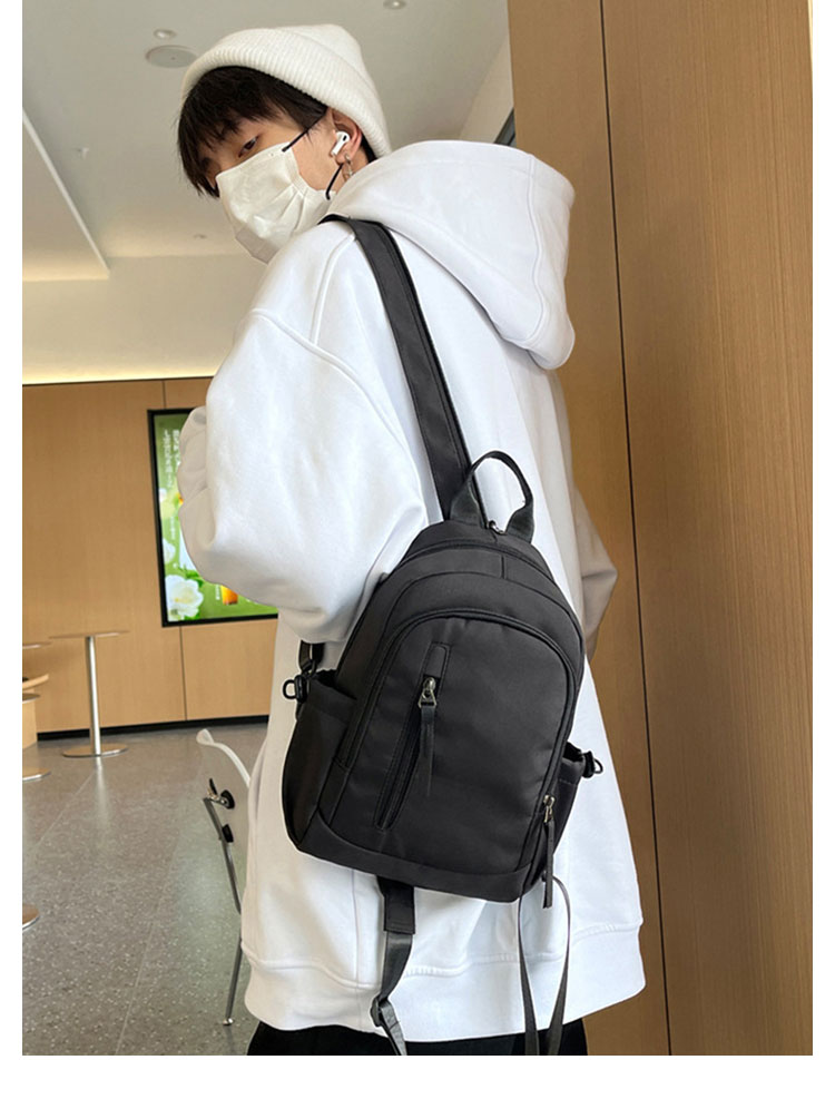 Whatna ワンショルダーバッグ メンズ レディース リュックバック ボディバッグ 胸バッグ 肩掛けバッグ 手提げバック マザーズバッグ 左右付け替え可能 A4サイズ収納可-10