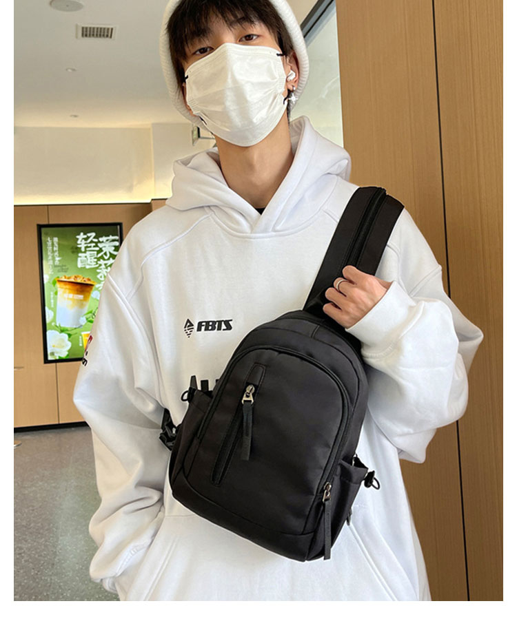 Whatna ワンショルダーバッグ メンズ レディース リュックバック ボディバッグ 胸バッグ 肩掛けバッグ 手提げバック マザーズバッグ 左右付け替え可能 A4サイズ収納可-11