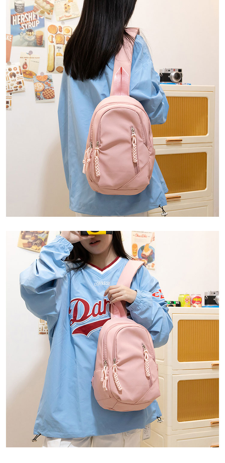 Whatna  ワンショルダーバッグ メンズ  レディース ボディバッグ 胸バッグ 肩掛けバッグ 手提げバック マザーズバッグ 2室仕切 A4サイズ収納可   左右付け替え可能-13