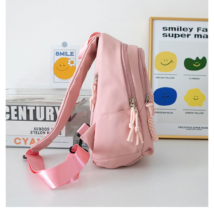 Whatna  ワンショルダーバッグ メンズ  レディース ボディバッグ 胸バッグ 肩掛けバッグ 手提げバック マザーズバッグ 2室仕切 A4サイズ収納可   左右付け替え可能-4