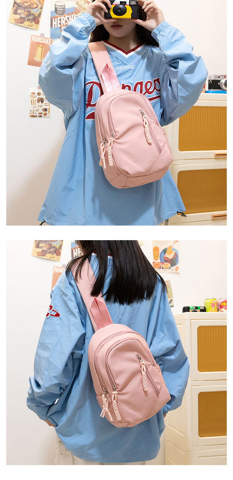 Whatna  ワンショルダーバッグ メンズ  レディース ボディバッグ 胸バッグ 肩掛けバッグ 手提げバック マザーズバッグ 2室仕切 A4サイズ収納可   左右付け替え可能-12