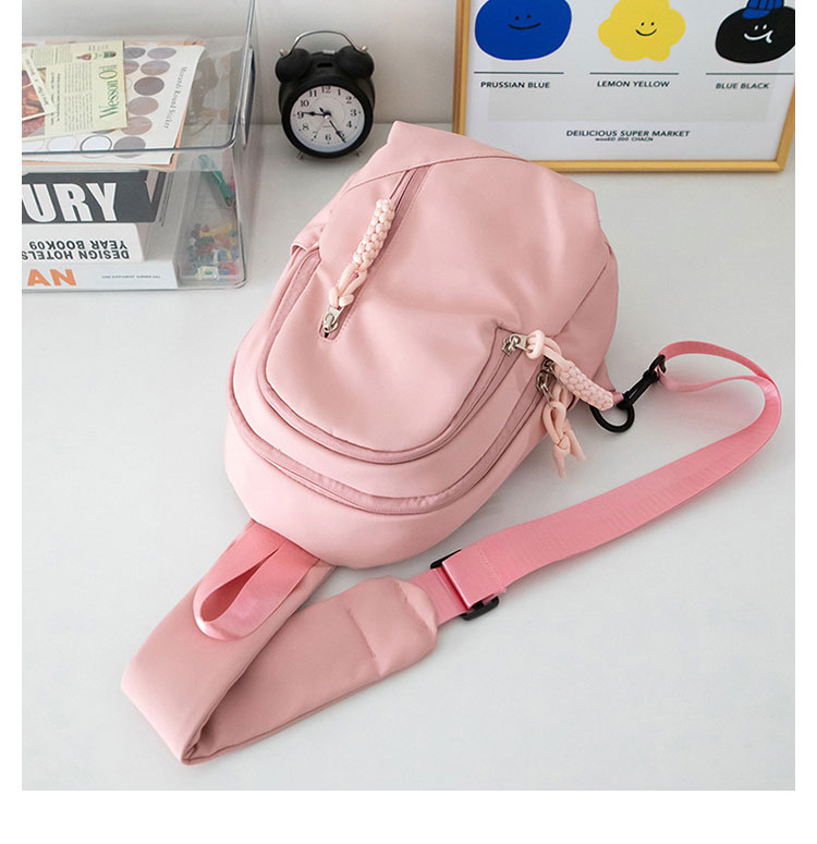 Whatna  ワンショルダーバッグ メンズ  レディース ボディバッグ 胸バッグ 肩掛けバッグ 手提げバック マザーズバッグ 2室仕切 A4サイズ収納可   左右付け替え可能-2