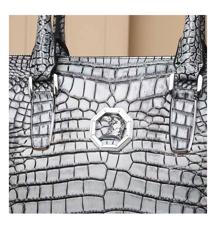 Whatnaワニ革 本革 ビジネス バッグメンズ 2way ショルダー 手提げ バッグ クロコダイル革 ブリーフケース 15.6インチPC対応 旅行 出張 通勤 通学 就活 面接 バッグ かばん 男性用 99507-6