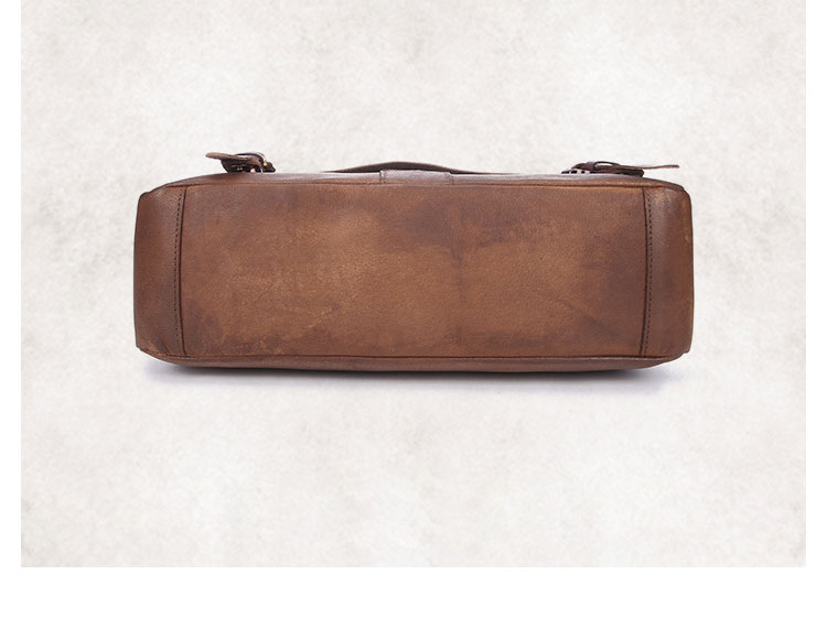 Whatna アンティーク風合い鞣し天 然 牛革 ビジネスバッグメンズ 2way ショルダー 手提げバッグ ブリーフケース15.6インチPC対応 旅行 出張 通勤 通学 就活 面接 バッグ かばん 男性用8825-6