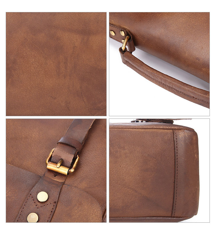 Whatna アンティーク風合い鞣し天 然 牛革 ビジネスバッグメンズ 2way ショルダー 手提げバッグ ブリーフケース15.6インチPC対応 旅行 出張 通勤 通学 就活 面接 バッグ かばん 男性用8825-10