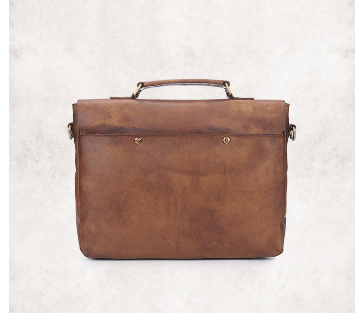 Whatna アンティーク風合い鞣し天 然 牛革 ビジネスバッグメンズ 2way ショルダー 手提げバッグ ブリーフケース15.6インチPC対応 旅行 出張 通勤 通学 就活 面接 バッグ かばん 男性用8825-3