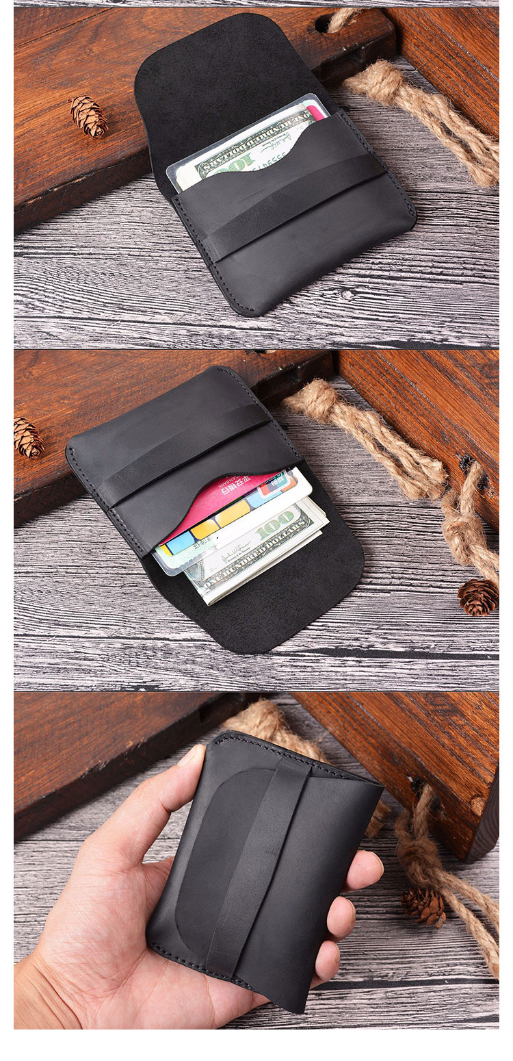 Whatna 手作り小銭入れ メンズ レディース ミニ財布 コインケース コンパクト 小物入れ カード入れ 札入れ牛 革 本 革-5