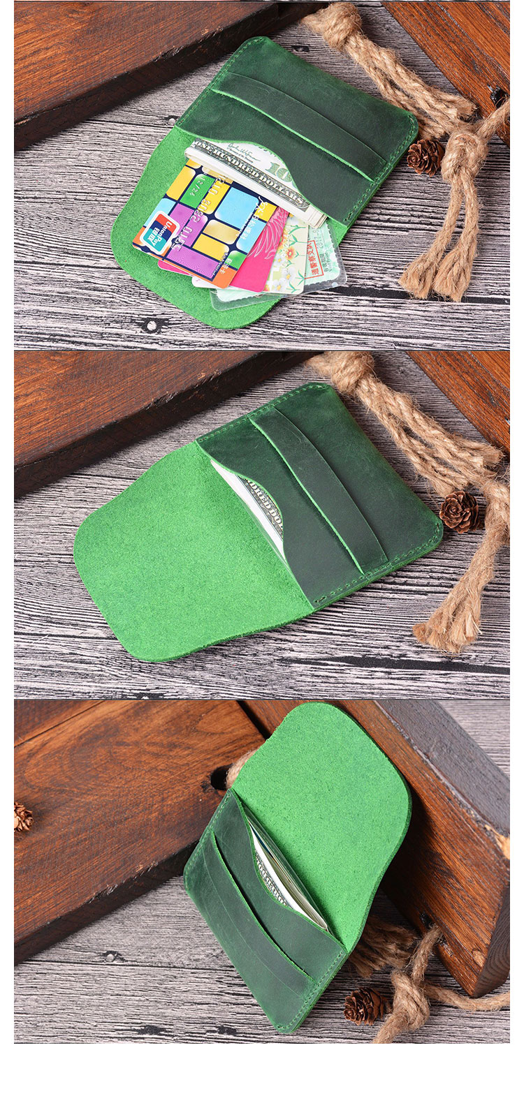 Whatna 手作り小銭入れ メンズ レディース ミニ財布 コインケース コンパクト 小物入れ カード入れ 札入れ牛 革 本 革-7