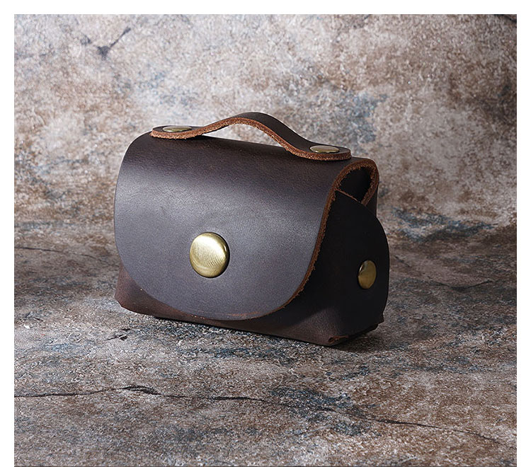 Whatna  手作り小銭入れ メンズ レディース ミニ財布 コインケース コンパクト 小物入れ 札入れ 牛 革 本 革-1