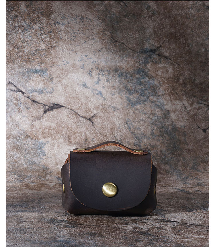 Whatna  手作り小銭入れ メンズ レディース ミニ財布 コインケース コンパクト 小物入れ 札入れ 牛 革 本 革-2