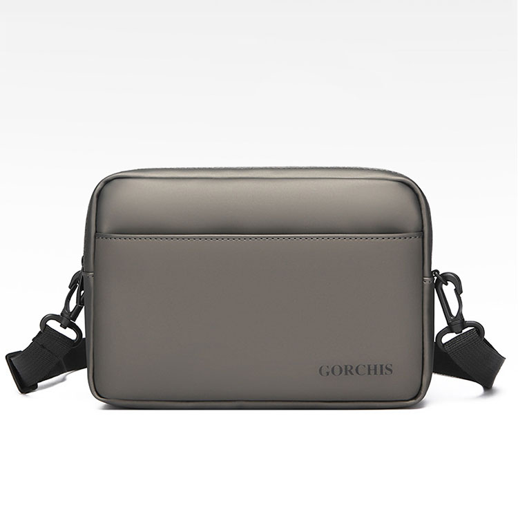 Whatna ワンショルダーバッグ メンズ ショルダーバッグ ボディー バッグ 斜め掛けバッグ 肩掛け胸バッグ 手持ちバッグ セカンドバッグ メッセンジャーバッグ 2室仕切 小さい 軽くて持防 水性が高い ショルダー肩掛けバッグ 男女兼用-1