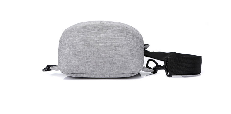 Whatna  ワンショルダーバッグ メンズ  レディース ボディバッグ 胸バッグ 肩掛けバッグ 手提げバック マザーズバッグ ダブルファスナー   左右付け替え可能 軽くて持 防水性が高い-5