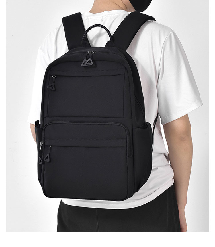 Whatna リュックバック メンズ レディース バックパックリュックサック 手提げバック 肩掛けバッグ マザーズバッグ ダブルファスナー 撥水 軽量 通勤 通学 旅行 カジュアルバック 大容量 スタイリッシュ おしゃれ 男女兼用-4