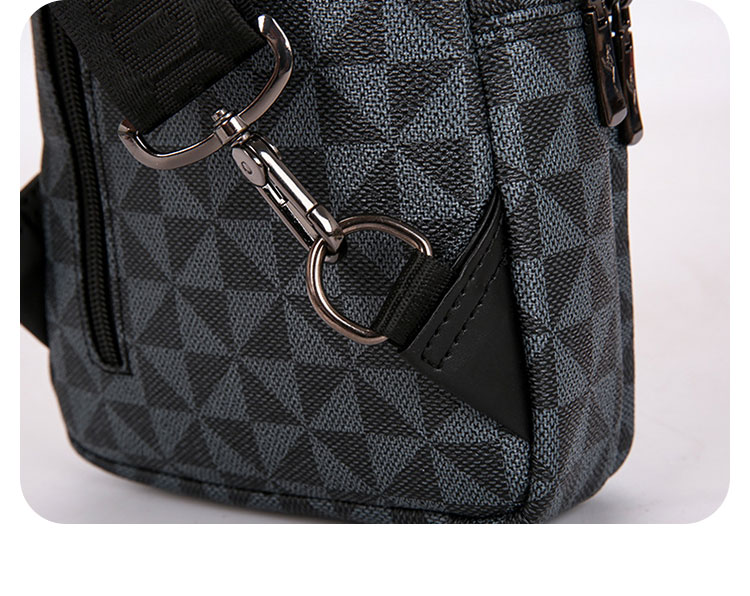 ワンショルダーメンズ ボディバッグ 斜め掛けバッグ肩掛け 胸バッグ メッセンジャーバッグ PUレザー大容量 イヤホン穴付き 左右に付け替え可 軽量 男女兼用-12