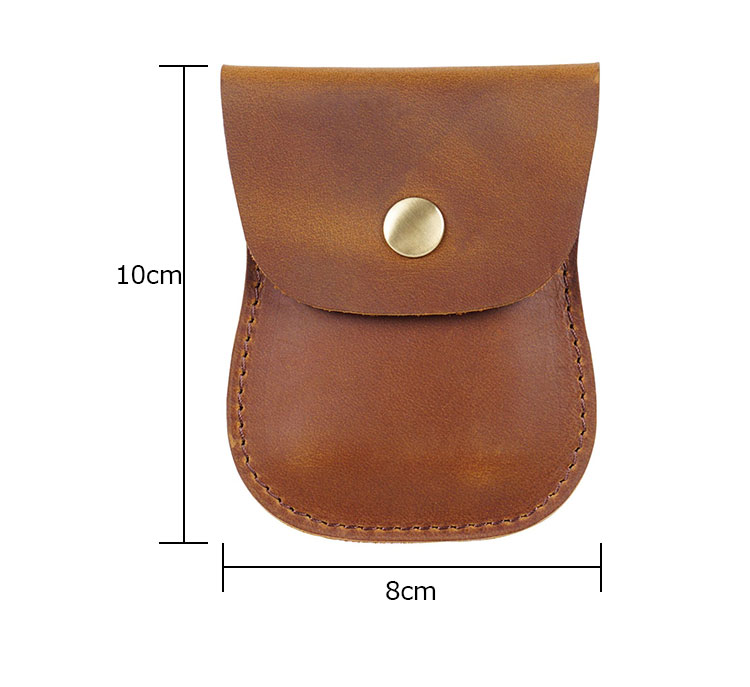 Whatna 天 然 厚 手 牛革 小銭入れ コインケース メンズ レディースミニ財布 小さい財布 札入れ カードケース 本革 イヤホン収納ケース PL-115-3