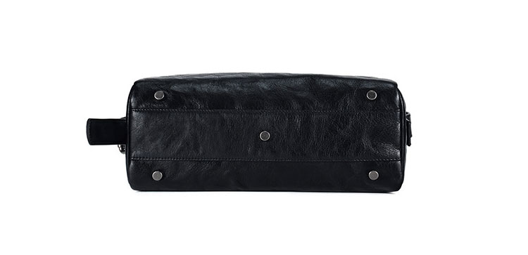 Whatna アンティーク風合い鞣し天 然 牛革ショルダーバッグ メンズ メッセンジャーバッグ 小さめ ビジネスバッグ ipad Mini収納可 横 型 本革通勤 通学 斜めがけバッグ 自転車 かばん男性用 黒6780-4