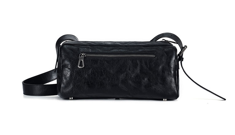 Whatna アンティーク風合い鞣し天 然 牛革ショルダーバッグ メンズ メッセンジャーバッグ 小さめ ビジネスバッグ ipad Mini収納可 横 型 本革通勤 通学 斜めがけバッグ 自転車 かばん男性用 黒6780-3