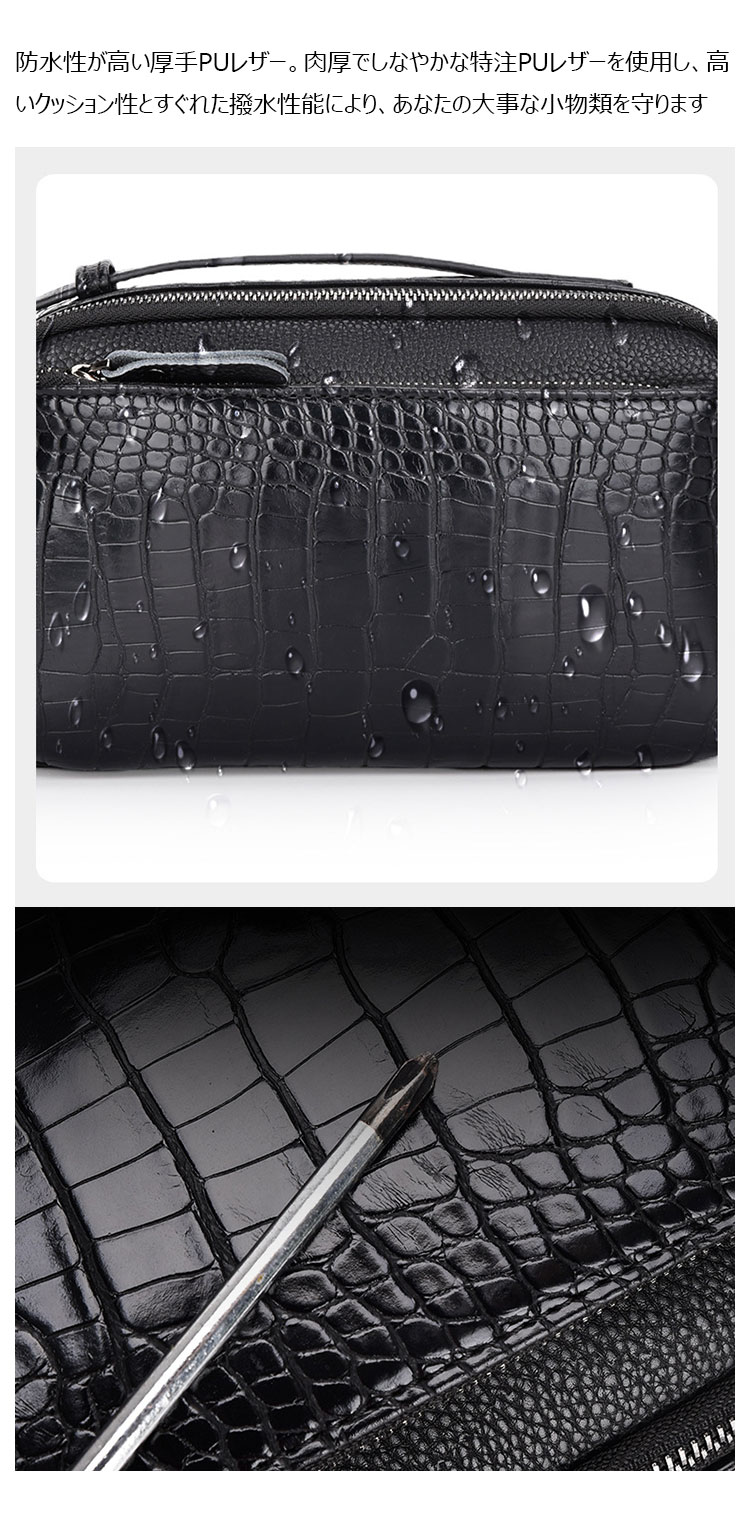 Whatna ワンショルダーバッグ メンズ 3way 手提げバッグ 手持げバッグ セカンドバッグ 斜め掛け ボディバッグ 胸バッグトートバッグ 厚手PUレザー カジュアル フォーマル ビジネス 通学 通勤 肩掛けバッグ-7