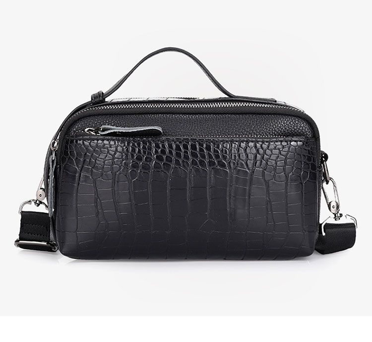 Whatna ワンショルダーバッグ メンズ 3way 手提げバッグ 手持げバッグ セカンドバッグ 斜め掛け ボディバッグ 胸バッグトートバッグ 厚手PUレザー カジュアル フォーマル ビジネス 通学 通勤 肩掛けバッグ-1