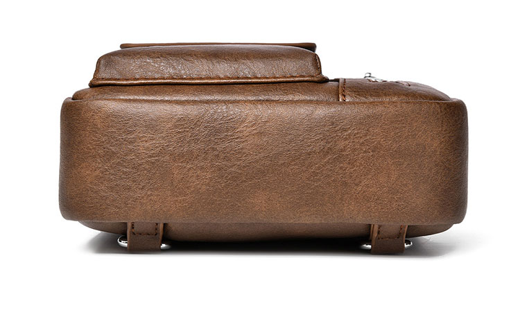 Whatna ワンショルダーバッグ メンズ 3way 斜め掛け ボディバッグ 胸バッグ  手提げバッグ セカンドバッグ 手持げバッグ 厚手PUレザー カジュアル フォーマル ビジネス 通学 通勤 肩掛けバッグ-5