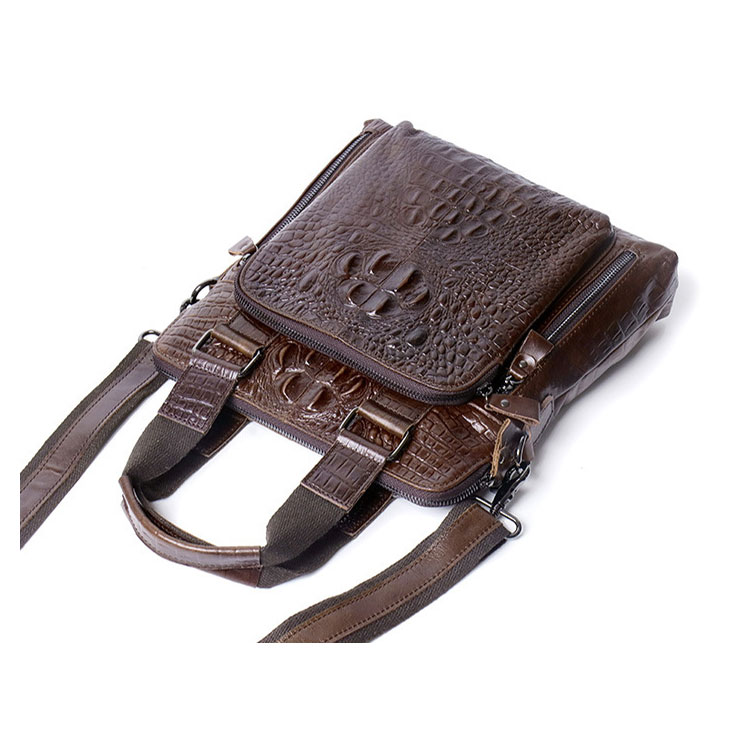 Whatna 天 然 牛革 ショルダーバッグ メンズ 2way 斜め掛け 手提げバッグ ビジネス バッグ セカンドバッグ 手持げバッグ 本革 厚手 レザー Ipad 10.5収納可 カジュアル フォーマル ビジネス 通学 通勤 肩掛け バッグ 自転車かばん プレゼント男性-5