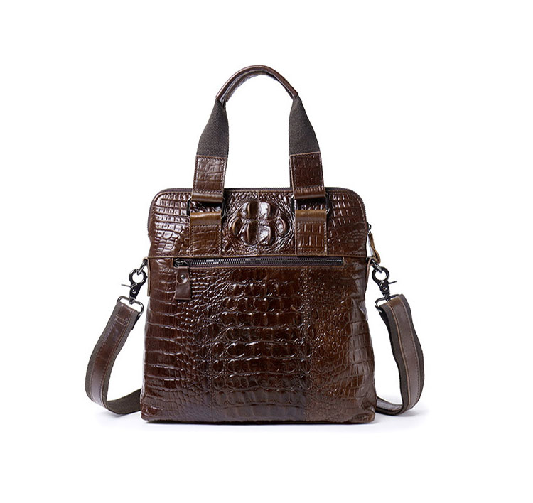 Whatna 天 然 牛革 ショルダーバッグ メンズ 2way 斜め掛け 手提げバッグ ビジネス バッグ セカンドバッグ 手持げバッグ 本革 厚手 レザー Ipad 10.5収納可 カジュアル フォーマル ビジネス 通学 通勤 肩掛け バッグ 自転車かばん プレゼント男性-3