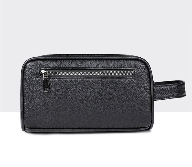 Whatna 2WAYハンドル ドラム型セカンドバッグ メンズ バッグ クラッチ バッグ 小さい 手持ちバッグ ボックス型 厚手 pu レザー 化粧バッグ 結婚式 バッグ フォーマル ビジネス 冠婚葬祭 バッグ 男性用 紳士用-4