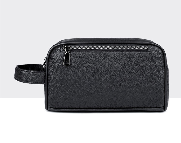 Whatna 2WAYハンドル ドラム型セカンドバッグ メンズ バッグ クラッチ バッグ 小さい 手持ちバッグ ボックス型 厚手 pu レザー 化粧バッグ 結婚式 バッグ フォーマル ビジネス 冠婚葬祭 バッグ 男性用 紳士用-1