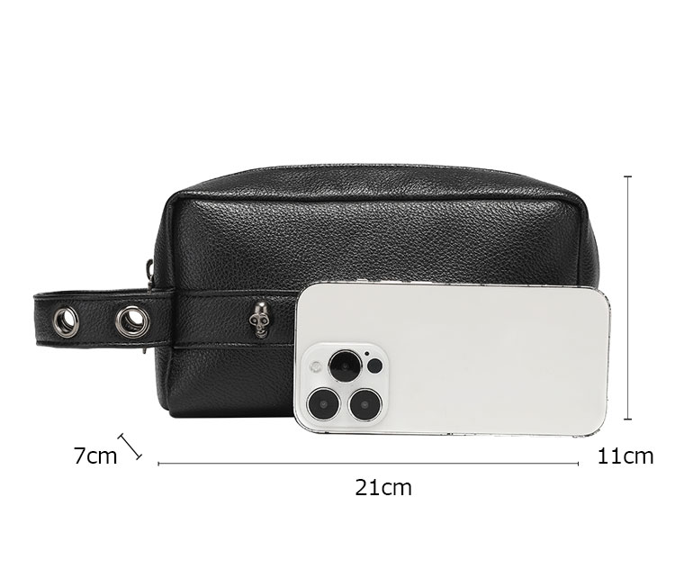 Whatna 2WAYハンドル ドラム型セカンドバッグ メンズ バッグ クラッチ バッグ 小さい 手持ちバッグ ボックス型 厚手 pu レザー 化粧バッグ 結婚式 バッグ フォーマル ビジネス 冠婚葬祭 バッグ 男性用 紳士用-1