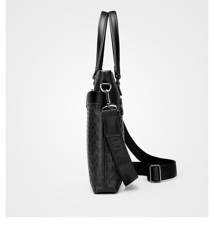 Whatna ビジネスバッグ メンズ  ブリーフケース リクルートバッグ 手提げバッグ ショルダーバッグpuレザー大 15センチPC A4 収納可 仕事 出張 旅行 通学 通勤 就活 バッグ肩掛けバッグ プレゼント男性-3