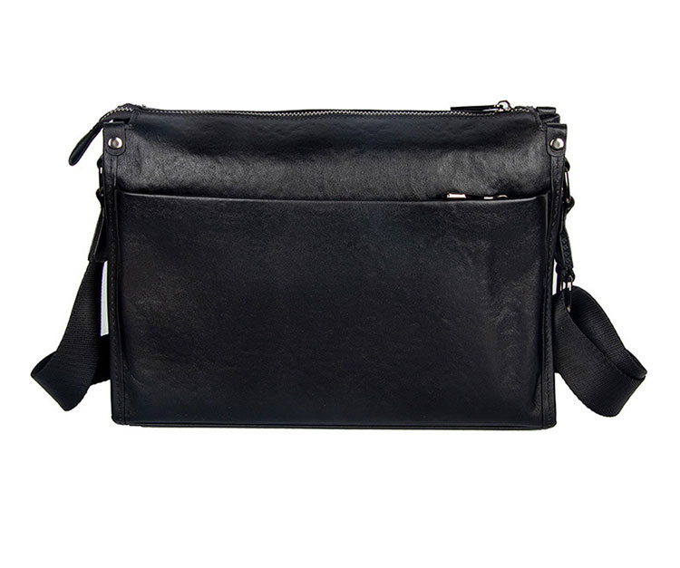 Whatna アンティーク風合い鞣し天 然 牛革ショルダーバッグ メンズ メッセンジャーバッグ ボディ斜め掛け胸バッグ かばん斜めがけ 小さめ ビジネスバッグ A4 ipad 10.5収納可 本革 通勤 通学 斜めがけバッグ 自転車 かばん男性用 黒YH8071-3