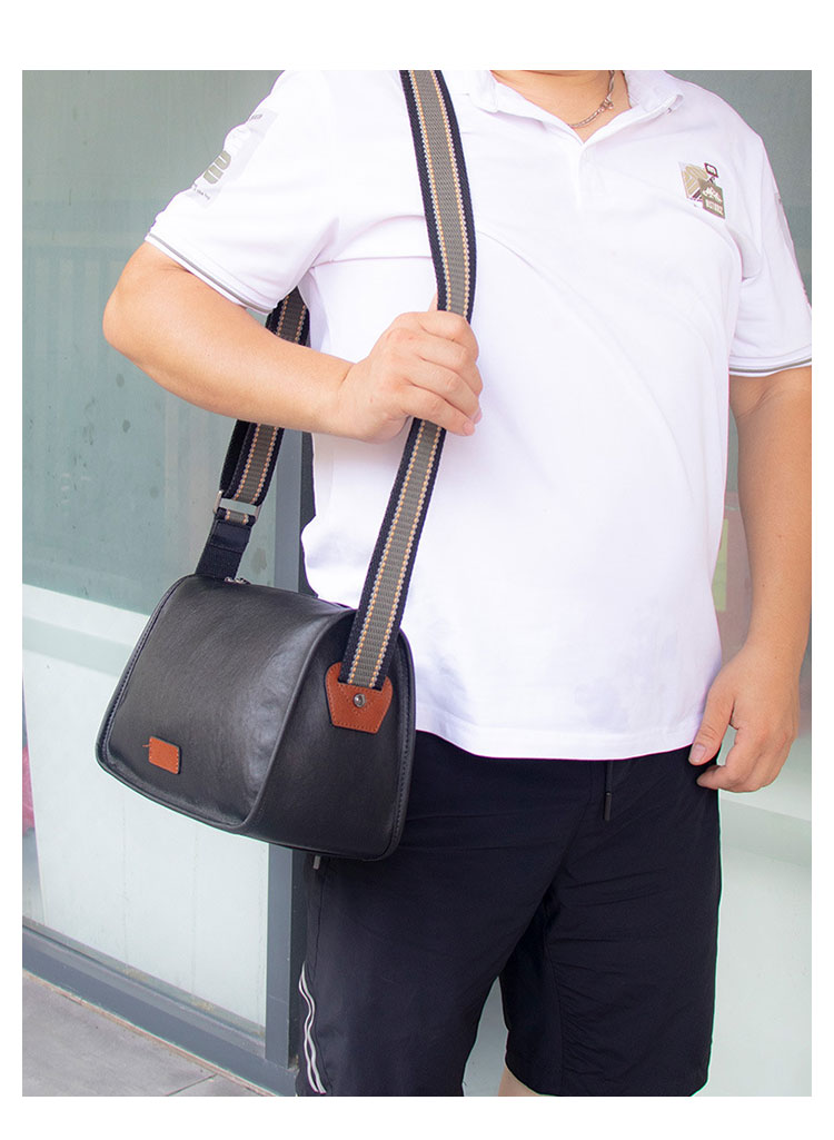 Whatna アンティーク風合い鞣し天 然 牛革ショルダーバッグ メンズ メッセンジャーバッグ ボディ斜め掛け胸バッグ かばん斜めがけ 小さめ ビジネスバッグ A4 ipad 10.5収納可 本革 通勤 通学 斜めがけバッグ 自転車 かばん男性用 黒YH8066-9